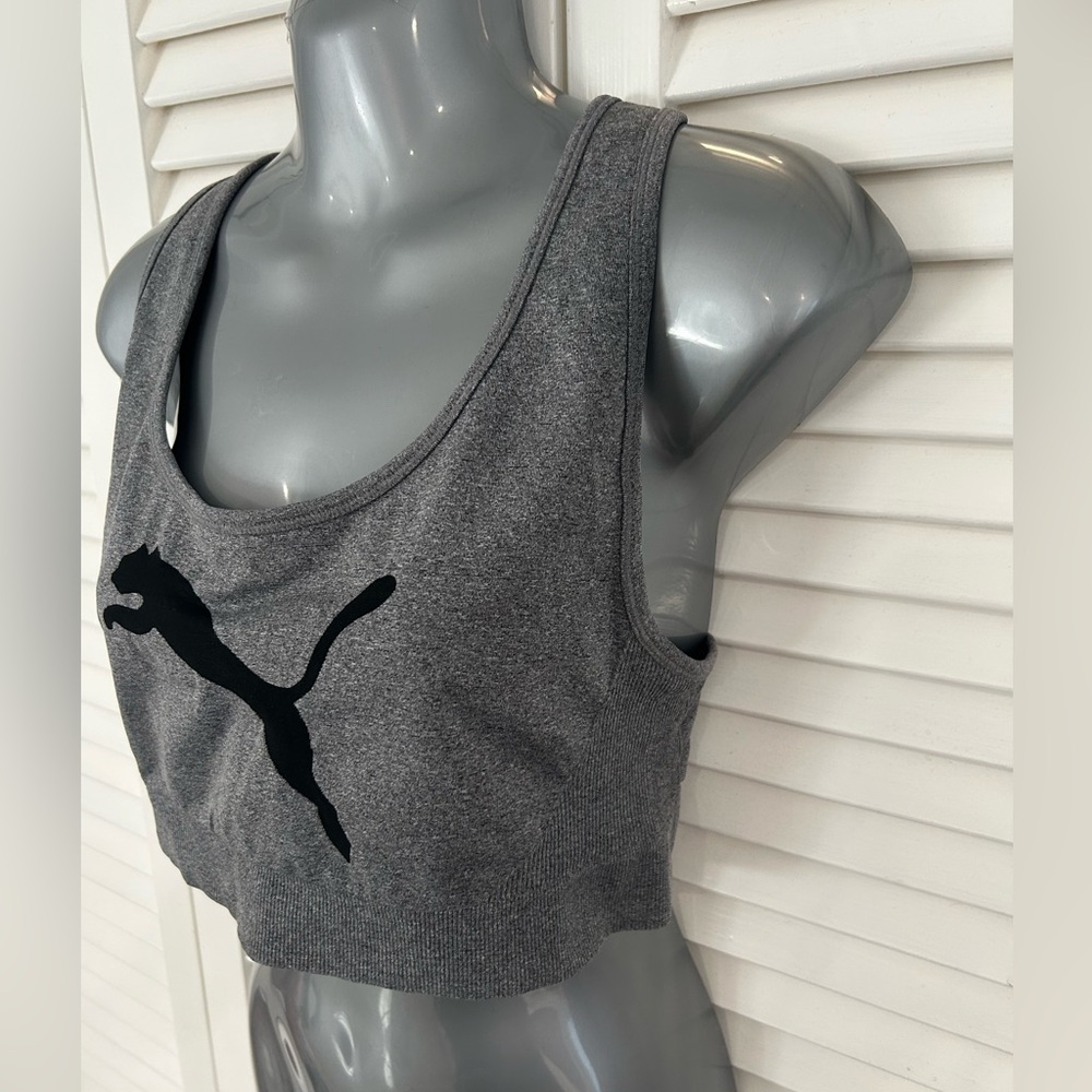 Puma Charcoal Athletic Crop Top